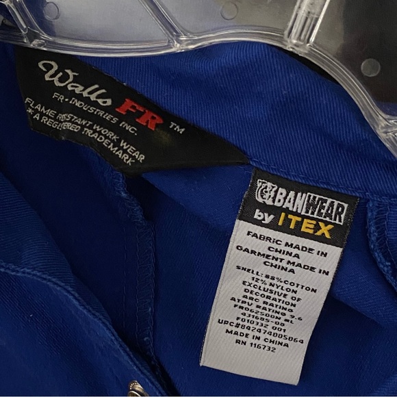 Walls FR • Royal Blue Coveralls Boiler Suit - Picture 5 of 13